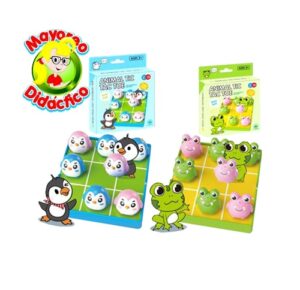 2216 *Juego Plástico del Gato Pingüinos y Ranas* (13x13 cm.) 8 Pcs. - Imagen 2