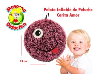 4438 *Pelota Inflable de PELUCHE- (24 cm.) 4 Diferentes. - Imagen 3