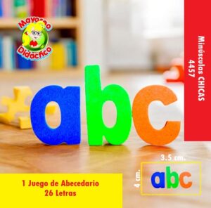 4457 *ABC Minúsculas CHICO* ( 3.5x4 cm.) 26 Letras. - Imagen 2