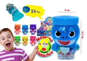 0111 *MINI Slime Tiburón* (4x6.5 cm.) 24 Pcs. - Imagen 2
