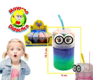 4471-12 *CAJA c/12 Slime Mediano Ojitos* (6x10.5 cm.)