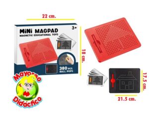 4561 *Tablero Magnético de Dibujo* (22x18 cm.) 380 Cuentas Magnéticas - Imagen 2