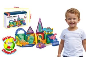 5499 *DINOS Blocks Magnéticos* (26x19 cm.) 27 Pcs. - Imagen 3