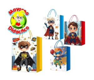 8237 *Super Niños Bolsa de Regalo* (18x24 cm.) INDIVIDUAL - Imagen 2