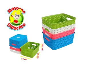 9796 *Canasta Rectangular Tejida* (25x10.5 cm.) - Imagen 2