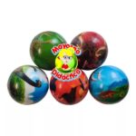 PCF-12  *PAQUETE c/12 Pelotas de Esponja MEDIANAS* (6 cm.) DINOSAURIOS - Imagen 3