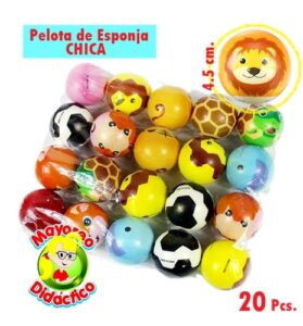 PCFCH-20 *PAQUETE c/20 Pelotas de Esponja CHICAS* (4.5 cm.) CACHORROS - Imagen 2