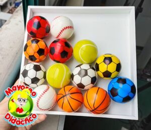 PCFCH-20 *PAQUETE c/20 Pelotas de Esponja CHICAS* (4.5 cm.) DEPORTES - Imagen 3
