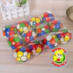PCF-12  *PAQUETE c/12 Pelotas de Esponja MEDIANAS* (6 cm.) ROMBOS DE COLORES - Imagen 3