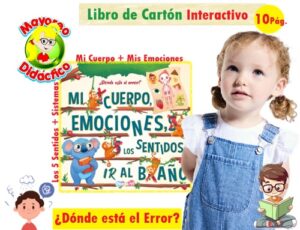 5708-5715 *Dónde Está el Error* (20x20 cm.) 8 Pág.de Cartón. 2 Diferentes. - Imagen 2