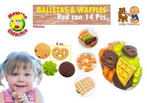 1370 *Galletas y Waffles Plásticos en Red* 20 cm. 14Pcs. - Imagen 2