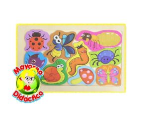 5010 *Rompecabezas Siluetas de Colores* (21.5x14 cm.) 9 Pcs. Madera. 8 Diferentes. - Imagen 4