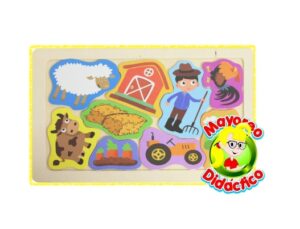 5010 *Rompecabezas Siluetas de Colores* (21.5x14 cm.) 9 Pcs. Madera. 8 Diferentes. - Imagen 7