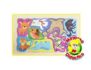 5010 *Rompecabezas Siluetas de Colores* (21.5x14 cm.) 9 Pcs. Madera. 8 Diferentes. - Imagen 9