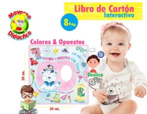 5661 *Colores & Opuestos* (20x20 cm.) 8 Pág.de Cartón. - Imagen 2