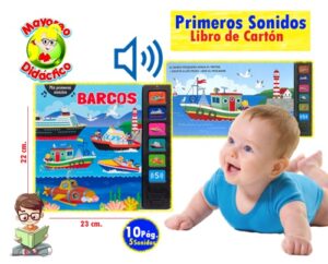 6146 *BARCOS con Sonidos* (23x22 cm.) 10 Pág. Cartón. - Imagen 2