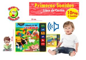 6153 *ANIMALES DE LA GRANJA con Sonidos* (23x22 cm.) 10 Pág. Cartón. - Imagen 2