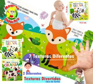 6881 *Texturas Divertidas de Cartón* (13.5x13.5 cm.) 12 Pág. 2 Diferentes. - Imagen 2