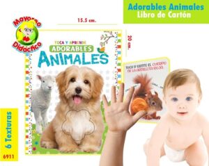 6836-6911 *Adorables Animales de Cartón con 6 Texturas* (15.5x20.5 cm.)12 Pág. - Imagen 2