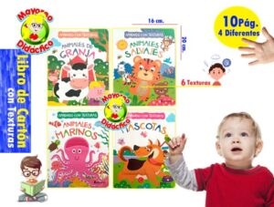 9303 *Aprendo Texturas de Cartón* (16x20 cm.) 10 Pág. 4 Diferentes. - Imagen 2