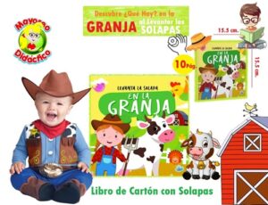 9358-9341 *Levanta la Solapa en la GRANJA* (15.5x15.5 cm.) 10 Pág. Cartón. - Imagen 2
