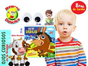 9372 *Ojos Curiosos en la GRANJA* (18x18 cm.) 8 Pág. Cartón. - Imagen 2