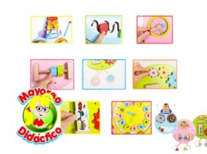 1707 *ORUGA DE COORDINACIÓN Tablero de Multi-Actividades e/Madera* (104x39 cm.) - Imagen 2