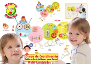 1707 *ORUGA DE COORDINACIÓN Tablero de Multi-Actividades e/Madera* (104x39 cm.) - Imagen 4