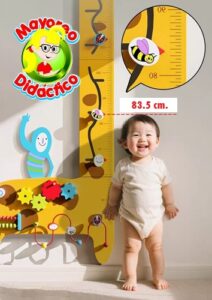2392 *Jirafa Infantímetro y Tablero d/Coordinación de Madera* (53x128 cm.) - Imagen 3