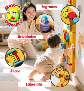 2392 *Jirafa Infantímetro y Tablero d/Coordinación de Madera* (53x128 cm.) - Imagen 2