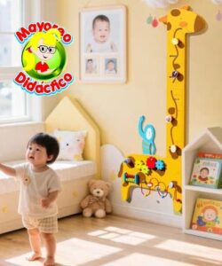 2392 *Jirafa Infantímetro y Tablero d/Coordinación de Madera* (53x128 cm.) - Imagen 5