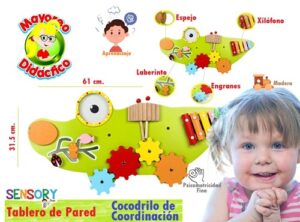 4042 *COCODRILO Tablero de Coordinación e/Madera* (61x31.5 cm.) - Imagen 3