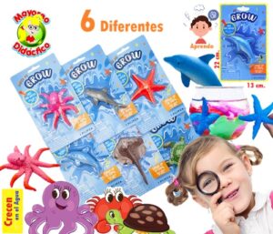 2287-6 *PAQUETE c/6 Animales del Mar Crecientes en Blíster* (13x22 cm.) 6 Diferentes. - Imagen 3