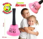 0676 *Campana Metálica* (5.5x13 cm.) Abrazos - Imagen 2