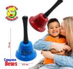 0676 *Campana Metálica* (5.5x13 cm.) Besos - Imagen 2