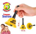 0676 *Campana Metálica* (5.5x13 cm.) Sonrisas - Imagen 2