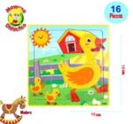 0783 *Rompecabezas de Madera* (15x15 cm.) 16 Pcs. 32 Diferentes - Imagen 24