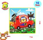 0783 *Rompecabezas de Madera* (15x15 cm.) 16 Pcs. 32 Diferentes - Imagen 16