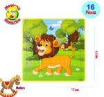 0783 *Rompecabezas de Madera* (15x15 cm.) 16 Pcs. 32 Diferentes - Imagen 5