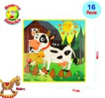 0783 *Rompecabezas de Madera* (15x15 cm.) 16 Pcs. 32 Diferentes - Imagen 29