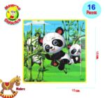 0783 *Rompecabezas de Madera* (15x15 cm.) 16 Pcs. 32 Diferentes - Imagen 28