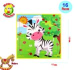 0783 *Rompecabezas de Madera* (15x15 cm.) 16 Pcs. 32 Diferentes - Imagen 27