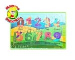 4827 *Rompecabezas de 30 Pcs. Base Ilustrada* (22.5x15 cm.) Números Animados - Imagen 2