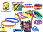 0281 *Pulseras de Tablas de Multiplicar* (20x1cm.) 10 Pcs. - Imagen 2