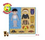 6676 *Rompecabezas de Madera Prendas de Vestir* (30x30 cm.) 2 Diferentes. - Imagen 2