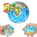 4488 *Globo Terráqueo Pelota de Esponja* (6.5 cm.) INDIVIDUAL. - Imagen 3