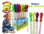0414-24 *CAJA c/24 Tubos de Burbujas Frutas* (25 cm.) - Imagen 2