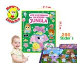 7420 *Animales de la Jungla c/Stickers para Vestir* (21.5x26 cm.) 15 Pág.+250 Stickers - Imagen 2