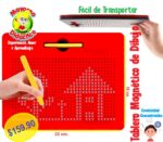 4561 *Tablero Magnético de Dibujo* (22x18 cm.) 380 Cuentas Magnéticas - Imagen 2