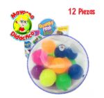 4504-12  -CAJA c/12 Pelotas Sensoriales Bolitas de Tela* (6.5 cm.)